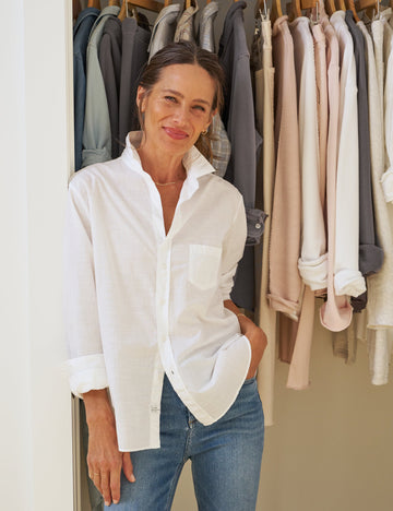 Shirt Eileen Eileen Casual Co Classic-White