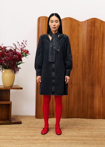 Denim Dress Chc25738 Aubepine Noir