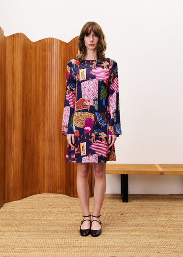 Dress Chc25709 Ayurveda Print-Salon-Nuit