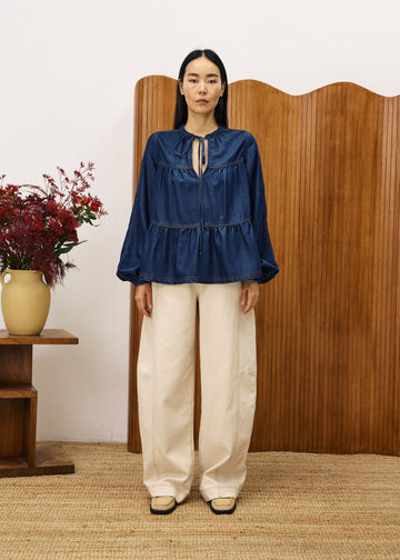 Denim Blouse Chc25683 Cixous Bleu-Jean