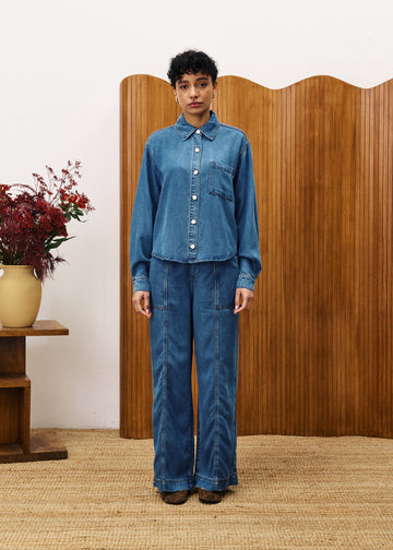 Denim Shirt Chc25685 Melisse Bleu-Jean