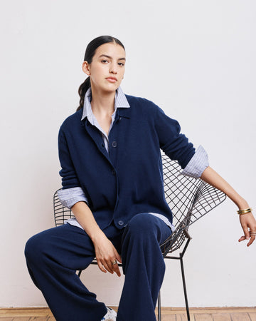 Cardigan Message Benq Message Benq522 02-Navy