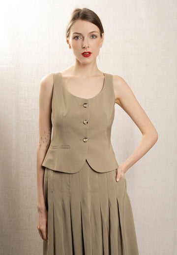 Gilet Atgi001 Bilbao Gilet Cammello