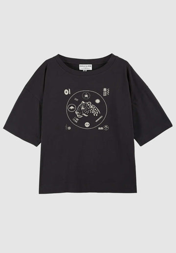 Tee Shirt Imprime Ida-bandy Charbon