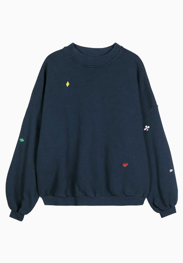 Sweatshirt Navy Re 225ad019 Midnight-Blue