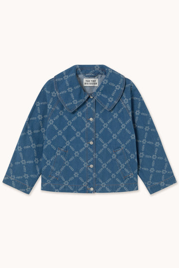 Aw25-745 Flower Grid De J Light-Navy