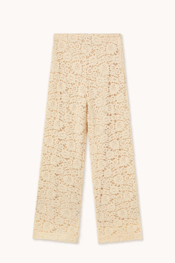 Aw25-603 Lace Wide Trouse Light-Cream