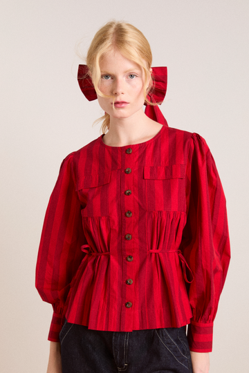 Aw25-dm-2149 Charlize Blouse Red