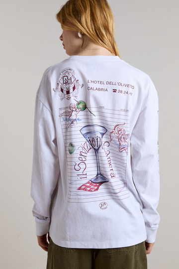 Aw25-dm-2192 Olive Hotel Ls T White